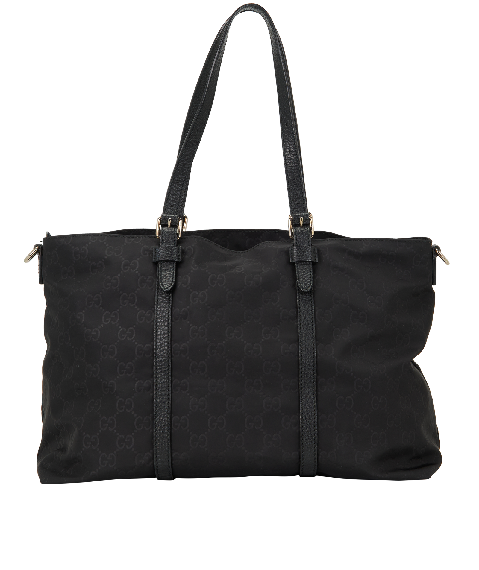 GG Vertical Tote, &pound;275, Handbags, Black, Leather/Nylon, Back view